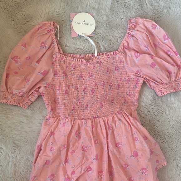 NWT LOVE SHACK FANCY DRESS PINK FLORAL - Picture 2 of 6